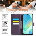 thumbnail image 2 of Allytechgroup Wallet Flip Case for Samsung Galaxy S25 with Lanyard, Built-in Credit Card Slot RFID Blocking PU Leather Stand Case Shockproof Full Body Cover for Galaxy S25 Women Girls, Darkpurple, 2 of 5