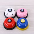 thumbnail image 2 of Pet Dog Potty Training Bells Footprint Pattern Communication Device for Dogs Puppy (Pink and Black), 2 of 7