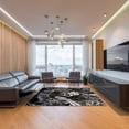 thumbnail image 3 of LaModaHome Non-Slip Rug Skull Rug: Evil Pirate Design Washable Mat Child Stain Resistant Living Room Kitchen Carpet - Size: 4,6X6,6ft(140X200cm), 3 of 4