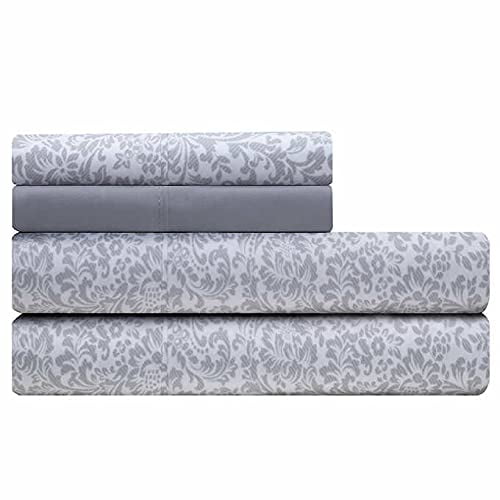 Charisma Microfiber 6Piece Sheet Set (Gray Bella Pearl, Cal King