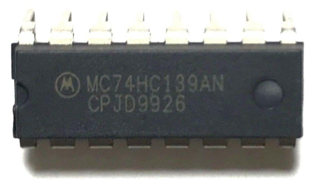 Details about   10PCS Motorola MC74HC139AN 74HC139 Dual 2-Line To 4-Line Decoders/Demultiplexers