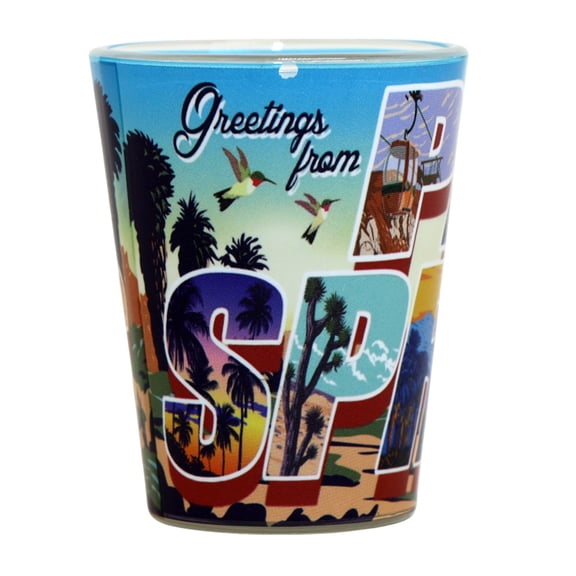Palm Springs California Greetings Shot Glass