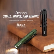 Olight I3T 2 EOS Pocket EDC Compact Bright LED Flashlight with AAA Battery and Pocket Clip, OD Green