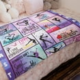 thumbnail image 3 of LHSHID Gymnastics Lovers Kids Blanket Gymnast Gifts for Girls Teens Women Birthday Gifts for Gymnast Ultra Soft Flannel Fleece Warm Cozy Lightweight Throw Blankets for Home Bed Sofa 50x60in, 3 of 5
