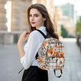 thumbnail image 6 of FORMRS Mini Backpack Purse for Women Quilted Travel Daypack Casual Shoulder Bag, Plaid Floral, 6 of 7