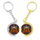 thumbnail image 1 of China Beijing Peking China Patron Anillo de oro de metal llavero llavero, 1 of 4