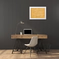 thumbnail image 3 of Art Licensing Studio 18x14 White Modern Wood Framed Museum Art Print Titled - A Land Linked in Lines, 3 of 4
