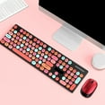 thumbnail image 4 of Keyboard Mouse Set Wireless Computer Laptop Mute Gaming Mice Keyboard for Office Home  Red, 4 of 10