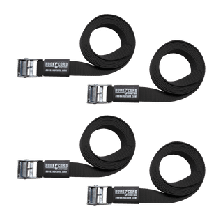 Ayaport Lashing Straps with Buckles Adjustable Cam Buckle Tie Down Cinch  Strap for Packing Black 4 Pack