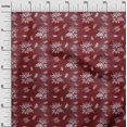 thumbnail image 3 of oneOone Velvet Maroon Fabric Floral & Sewing Fabric By The Yard Printed Diy Clothing Sewing Supplies 58 Inch Wide, 3 of 7