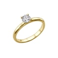 thumbnail image 2 of 6.50MM D-F VS Moissanite Engagement Ring (0.88 ct Moissanite Weight, 1.00 ct dew) Plain Classic 14K Gold, 2 of 3