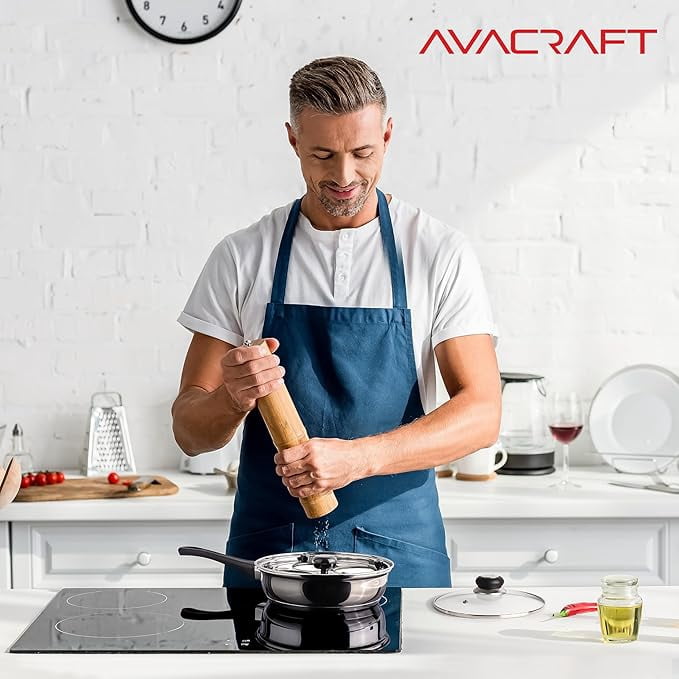 AVACRAFT Egg Poacher, Stainless Steel Egg Poaching Pan, Poached Eggs Cooker