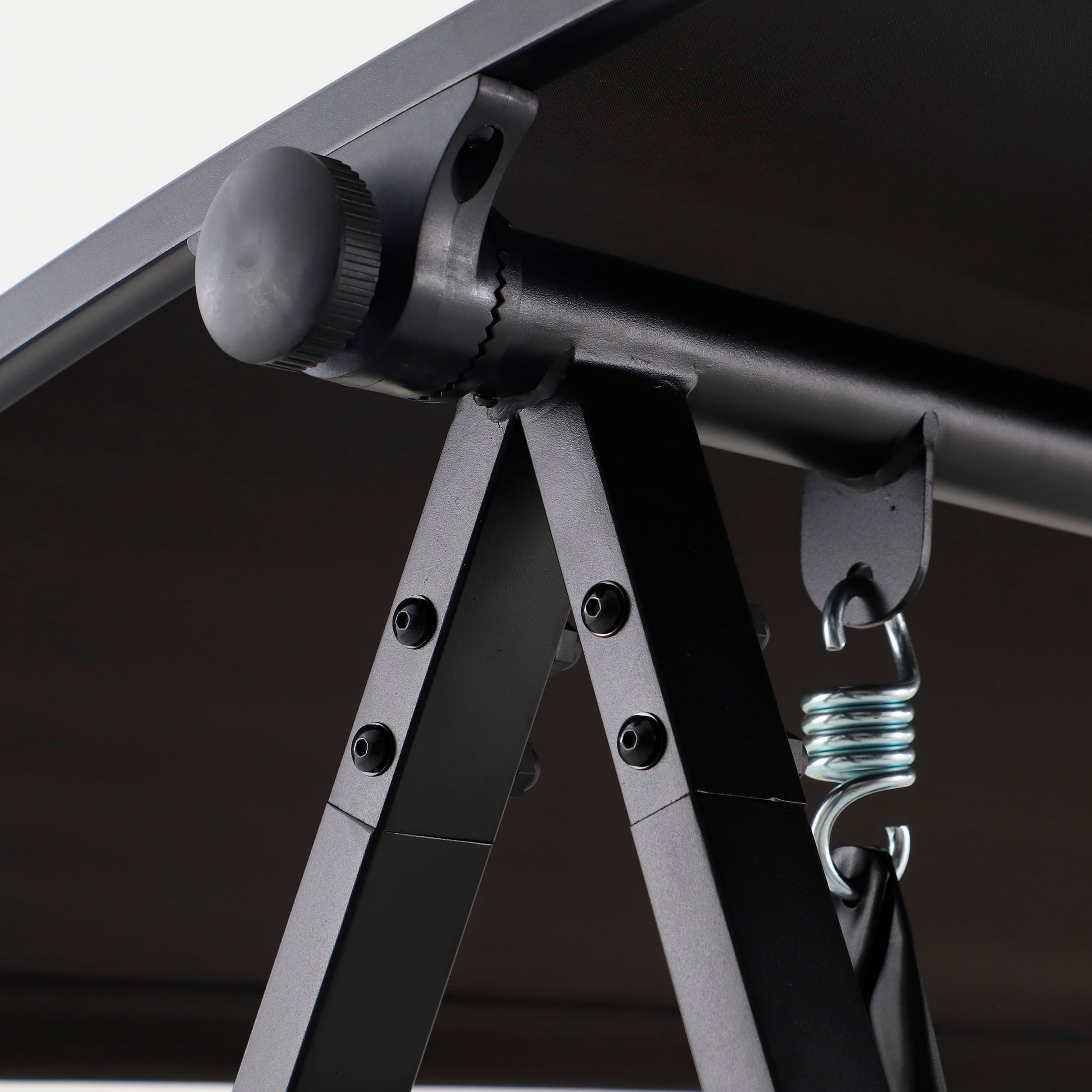 Mainstays Dashwood 2-Seat Steel Canopy Porch Swing, Black