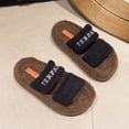 thumbnail image 5 of Wensltd Women Fall Winter Slippers Open Toe Fleece-Lined Fashion Casual Comfort Slippers Lightweight, 5 of 7