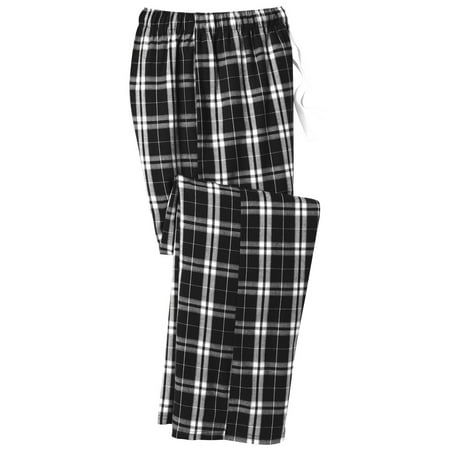 Mafoose Young Men's Flannel Plaid Pant Black S