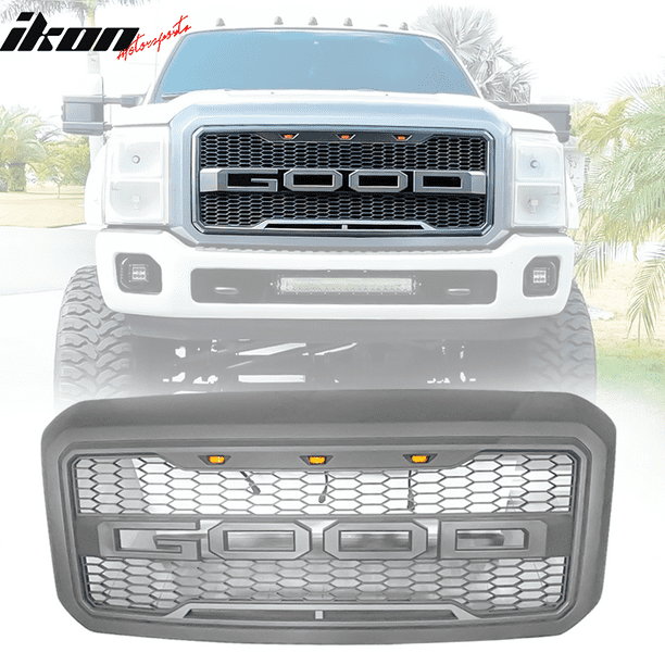 Compatible With 11-16 Ford F-250 F-350 Raptor Style Front Bumper Hood ...