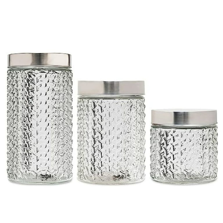 Style Setter Homestead 2.5 Gal. Textured Pattern Clear Glass Cold