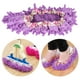 thumbnail image 5 of Fundas de zapatos desmontables y lavables a máquina para el hogar Pantuflas reutilizables de color morado para limpiar el suelo, 5 of 8