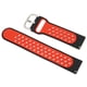 thumbnail image 3 of Pulsera De Reloj De Silicona, Correas De Reloj De Silicona Regalos Perfectos Diseño Contratado Con Orificios De Aire Para Amazfit GTS 3 Para Amazfit Bip S Cergrey negro rojo, 3 of 8