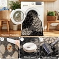 thumbnail image 2 of MeyJey 2'x8' Runner Rug for Hallway, Floral Non Slip Washable Rug for Entryway, Kitchen, Laundry Room, Black Beige, 2 of 7