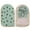 Green+Pink, variant on PULLIMORE Exfoliating Glove Mitt 2 Pack - Dual Sided Body Scrubber with Loofah (Gray&Green)