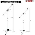 thumbnail image 3 of 5Core Tripod Mic Stand 2Pcs Adjustable Holder Floor Microphone Boom Arm, 3 of 6