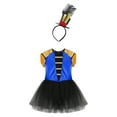 thumbnail image 3 of vastwit Kids Girls Circus Ringmaster Costume Sleeveless Tassel Leotard Dance Dress Halloween Tutu Royal Blue 14, 3 of 7