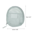 thumbnail image 2 of Unique Bargains 1 Pc Mesh Hand-held Sundries Makeup Bag Gray 4.92in, 2 of 5