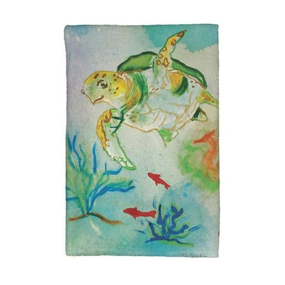 Betsy Drake KT098 Betsys Sea Turtle Kitchen Towel