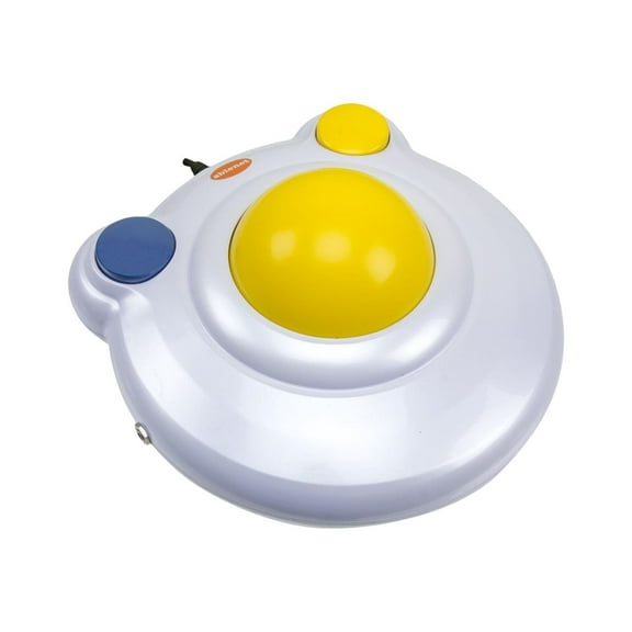 AbleNet BIGtrack 2 Ambidextrous Horizontal Trackball Mouse for Home, Assistive Tech