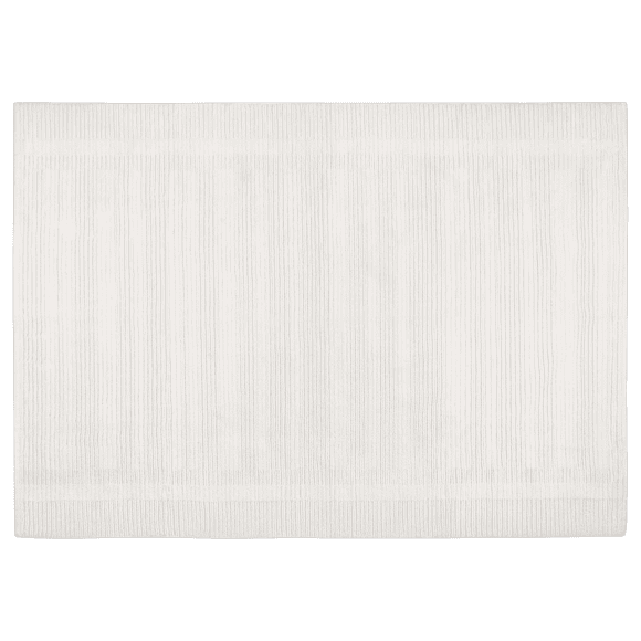 Bouclair White Gibson Cotton Rug 5' x 7'