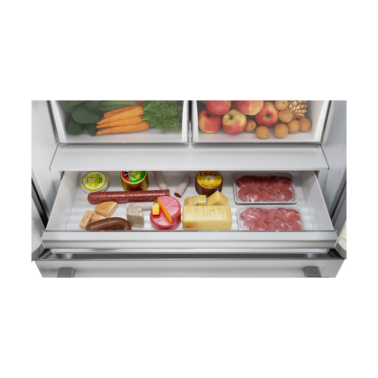 Sharp 22.5 (Cu. Ft.) French Door Counter Depth Refrigerator Stainless Steel (SJG2351FS) - image 2 of 5