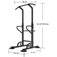 SOGES Power Tower Dip Station, Adjustable Height Pull Up Bar Stand