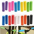 thumbnail image 2 of HEVIRGO 11 Pair Handle Grip Cover Non-slip Lightweight Rubber Multicolor Squares Bicycle Handlebar Cover Cycling Parts,White, 2 of 7
