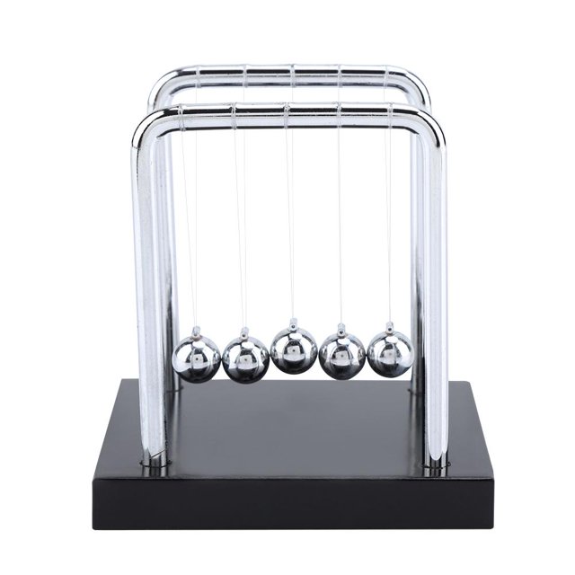 Bolas De Equilibrio De La Cuna De Newton Adornos De Péndulo De Ciencia Física Escritorio De Juguetes