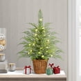 thumbnail image 2 of 24" Pre-Lit Green Cypress Artificial Christmas Tree with 30 Warm White Twinkle LED Lights, by My Texas House, 2 of 6