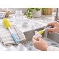 thumbnail image 3 of Silicone Bottle Cleaning Brush, 12" Long Handle Water Bottles Cleaner for Baby Bottles, Sports Bottle, Vase, Glassware, and Smaller Diameter Bottle Openings (Yellow), 3 of 5