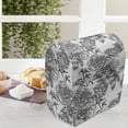 thumbnail image 4 of Floral Lounger Chair Bag, Plant Blossom Spring Season Birth of Nature Monochrome Sketch Vintage Design, High Capacity Storage with Handle Container, Lounger Size, Black Grey White, by Ambesonne, 4 of 5