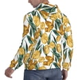 thumbnail image 6 of Pofeuu Yellow Tulips Print Mens Casual Hooded Collar Drawstring Hoodies Pullover Sweatshirts Casual Long Sleeve Shirts-XX-Large, 6 of 7