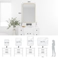 thumbnail image 3 of PAIHOME Gold Metal Framed Bathroom Mirror for Wall, 24" x 36" Vanity Mirror for Modern Decorative, 3 of 7