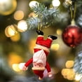 thumbnail image 3 of Adornos navideños, adornos navideños, regalos navideños, adorno colgante de acrílico de Papá Noel para interior de coche, llavero, mochila, decoración para decorar, 3 of 3