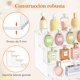 thumbnail image 5 of Lifewit - Soporte de exhibici&oacute;n transparente de 4 niveles con vallas, organizador de perfumes de pl&aacute;stico, expositor para figuras, cupcakes, postres, soporte de escritorio, paque, 5 of 9