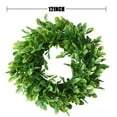 thumbnail image 3 of Uuiauoio 11.8" Boxwood Wreath - Artificial Green Leaves Wreath for Front Door, Wall, Window & Party Decor, 3 of 9