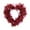 A, variant on Moocorvic 12 Inch Tinsel Heart Shaped Wreath for Front Door Decor, Heart Love Wall Hanging Sign for Valentine Wedding Party Window Decoration