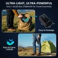 thumbnail image 2 of Froura 27000mAh Portable Power Station, Power Bank with AC Outlet, 60W USB-C for Laptop, Outdoor Camping Hiking, Black, 2 of 9