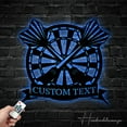 thumbnail image 4 of Handmadetneonsign Personalized Name Dart Dartboard Metal Wall Art LED Light - Custom Name Dart Player Metal, 4 of 5