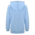 thumbnail image 6 of HAPIMO Women's Cardigan Hoodies Loose Long Sleeve Zip Up Hooded Sweatshirts Casual Solid Pocket Workout Sweatshirts Fall Winter Trendy Clothes Light Blue L, 6 of 8
