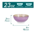 thumbnail image 2 of vancasso Tulip Porcelain Cereal Bowl Set of 4, Multicolour Patterned Japanese Style Dinner Service Moroccan Crockery Rice Bowl Ramen Bowl Set, Ideal for Soup/Mixing/Fruit/Noodle/Dessert/Snack, 2 of 7