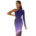 thumbnail image 5 of Brave Heart Half Dleeve Split Dress elegant evening dresses for women summer women"s suit dresses korean style, 5 of 6