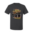 thumbnail image 2 of 1990 Vintage Garage Customs Hot Rod Classic Car Cars and Trucks Men's Graphic T-Shirt, Charcoal, 2XL, 2 of 3